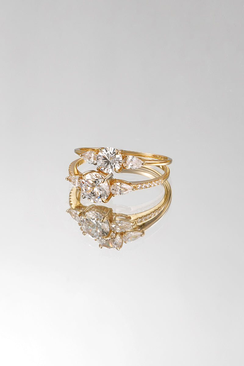 GOLD NOVO gold and diamond rings